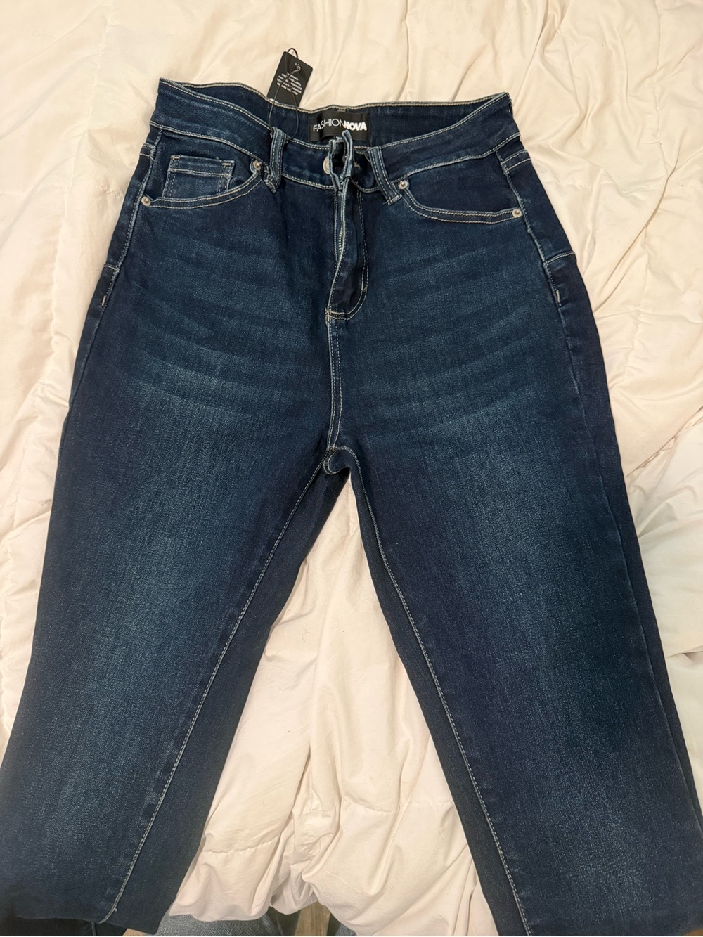 Fashion Nova High-Rise Dark Blue Women’s Jeans